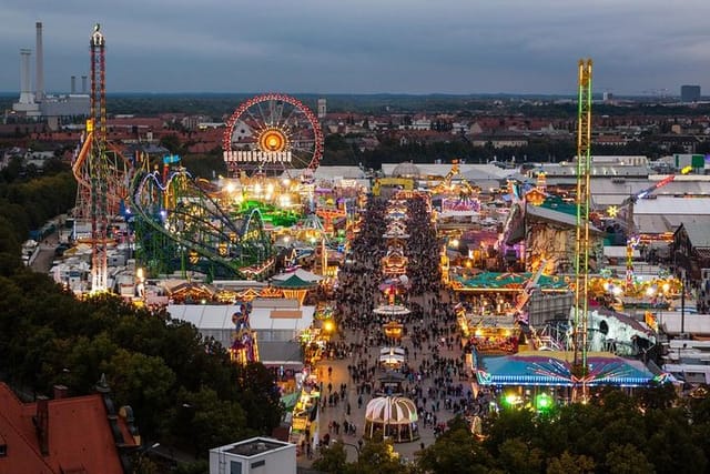 Oktoberfest at night