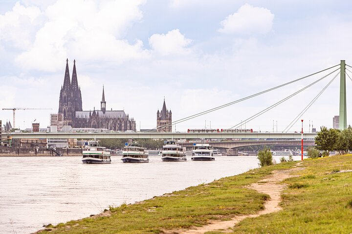 The KölnTourist fleet on the Rhine in Cologne