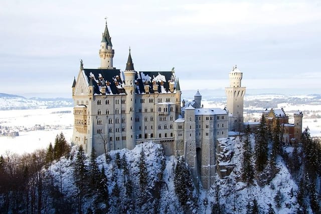 Neuschwanstein Castle in winter