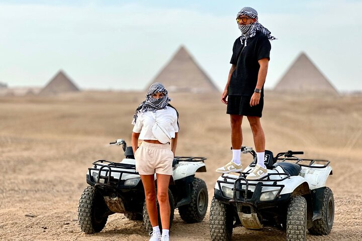 1 Hour Desert Safari By ATV Quad Bike around Giza Pyramids - Photo 1 of 17