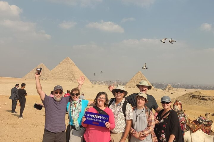 9Hours Tour to Giza Pyramids Egyptian Museum Lunch camel, felucca on the Nile  - Photo 1 of 25