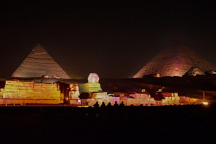 Giza Pyramids Light Show Ticket Entry and Transfer From Cairo - Photo 1 of 11