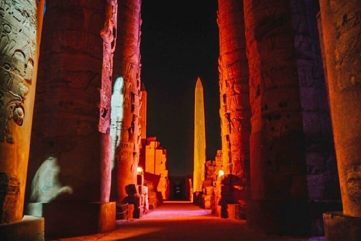 Karnak Temple - Hypostyle Hall during Sound & Light Show