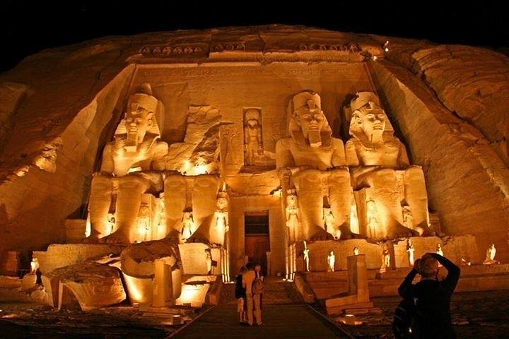 Sound and light show at Karnak temple in Luxor 