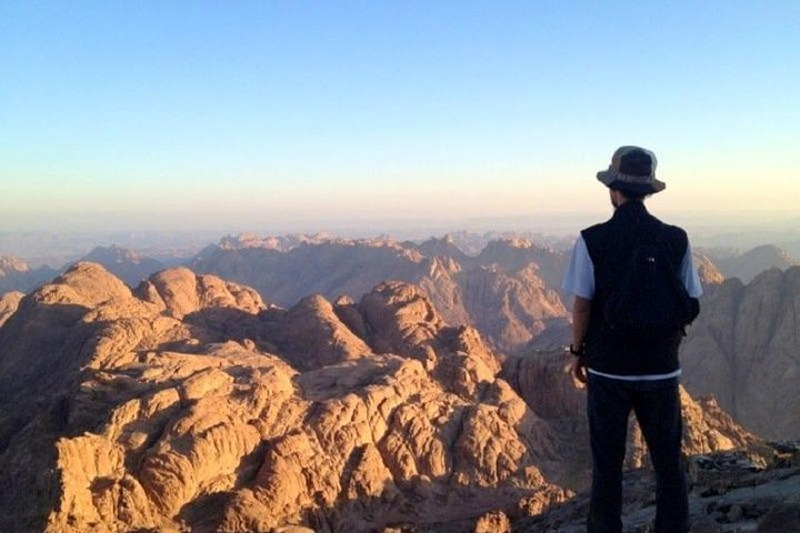 Mount Sinai and saint Katherine monastery from Sharm ElSheikh