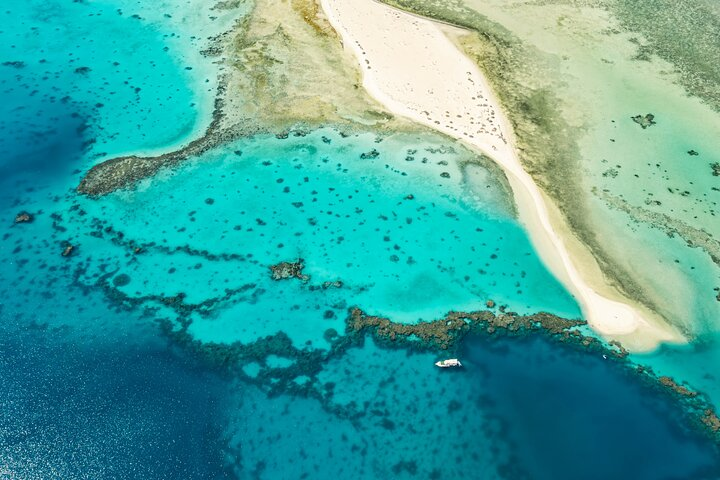 Aerial view of the island