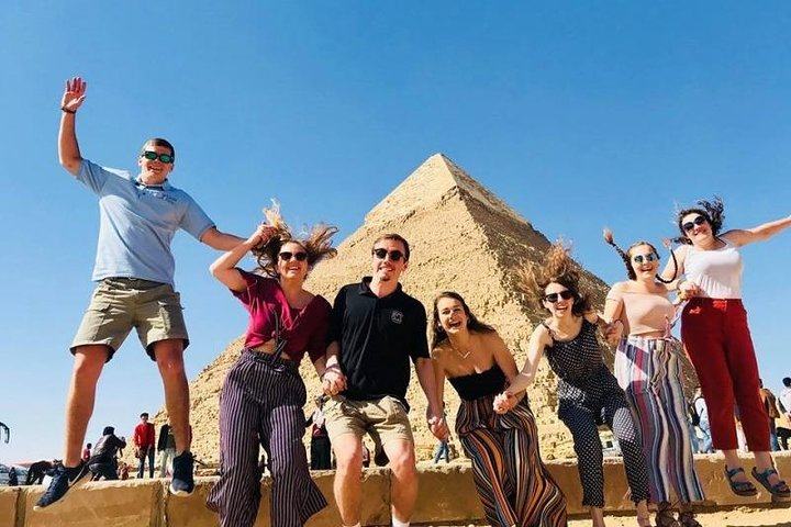 Our lovely guests at the great pyramids 