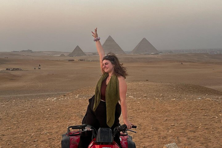 Quad Bike Trip At Desert of Giza Pyramids With Transfers and Drinks - Photo 1 of 10