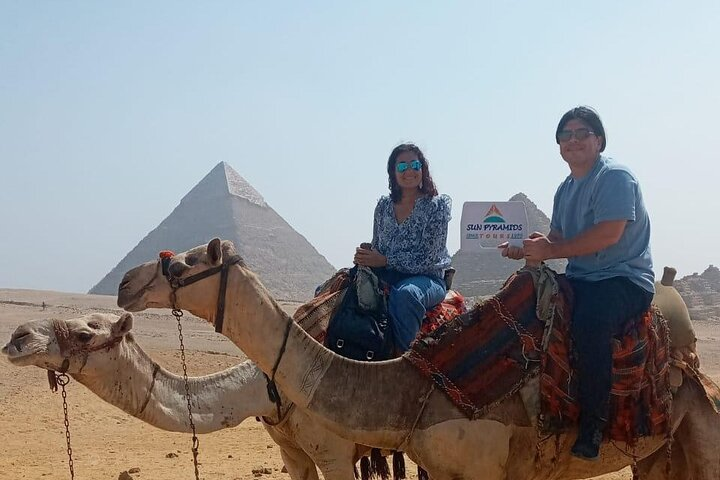 Sunset Camel Ride at the Pyramids, Sound & Light Show & Great Pyramid inn Dinner - Photo 1 of 13