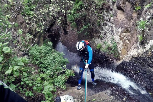 Canyoning wih waterfalls