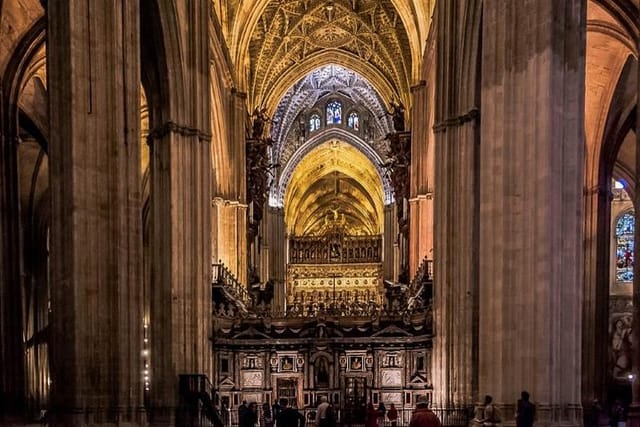 Inside of the Cathedral of Seville