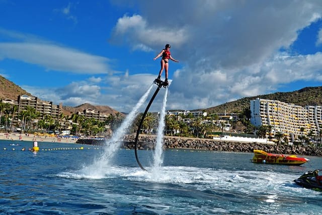 Flyboarding at Anfi Beach