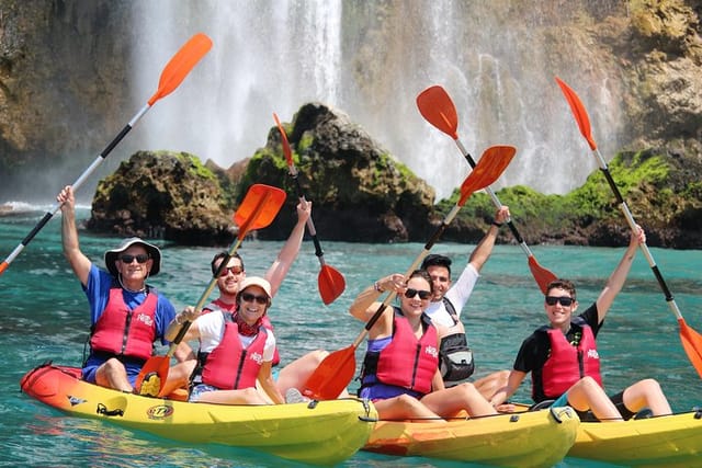 Guided Kayak Route to Cascada de Maro. Nerja