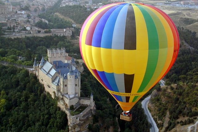 The Alcazar of Segovia from the Sky