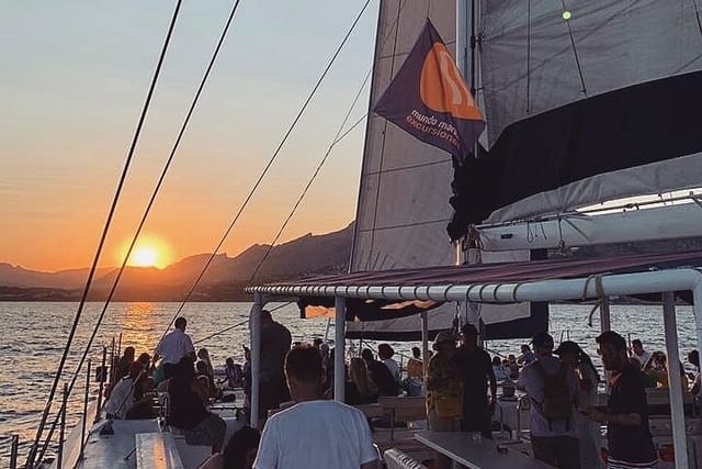 Sunset in Valencia from the Catamaran Mundo Marino - Photo 1 of 6