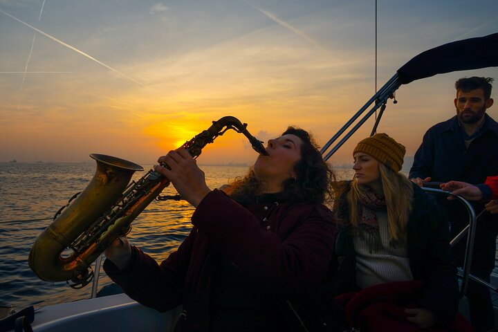 Let the melody of the saxophone take you away during your sailing experience