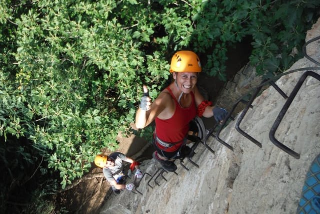 via round pit ferrata