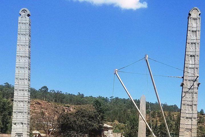 Axum : tall, carved obelisks, relics of the ancient Kingdom of Aksum. - Photo 1 of 13