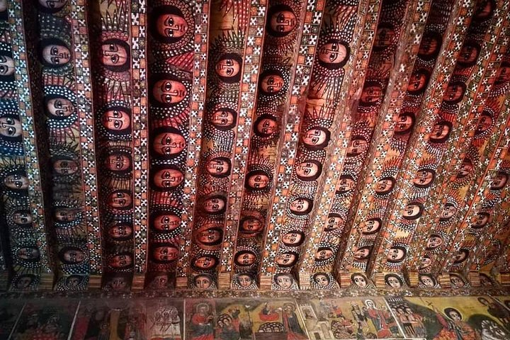 The roof inside DebreBirhan selasie Church 