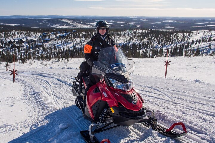 3 Hour Snowmobile Safari Around Levi with Coffee Break - Photo 1 of 6