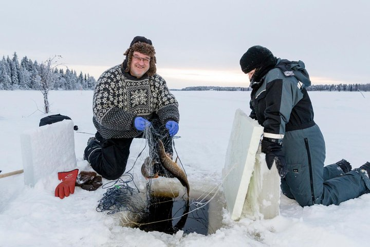 Ice Fishing by Snowmobile from Levi, Finland - Photo 1 of 7