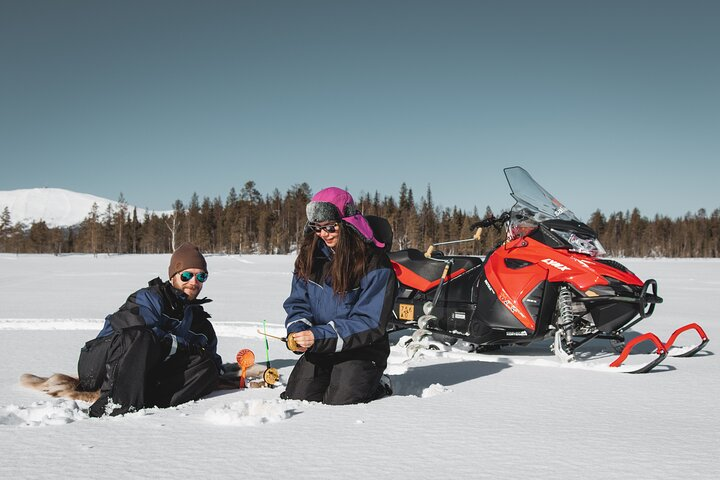 Lappish Lunch Break -Snowmobiling, ice fishing and tasty food - Photo 1 of 8