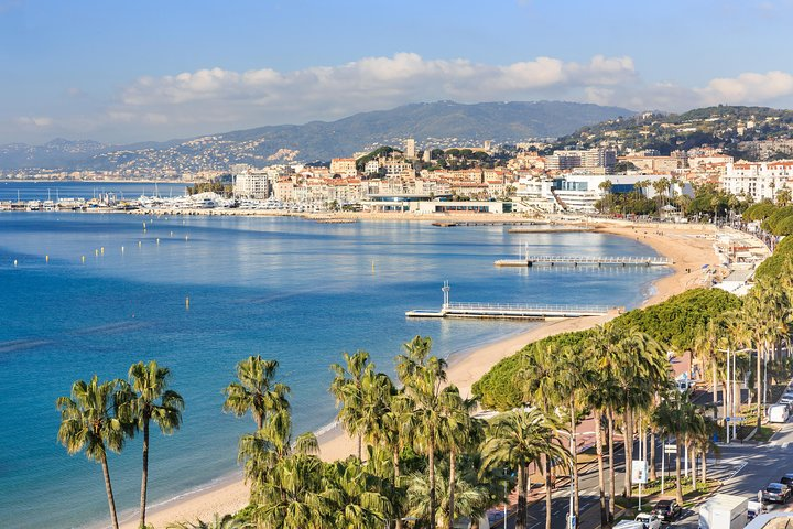 Croisette beach in Cannes