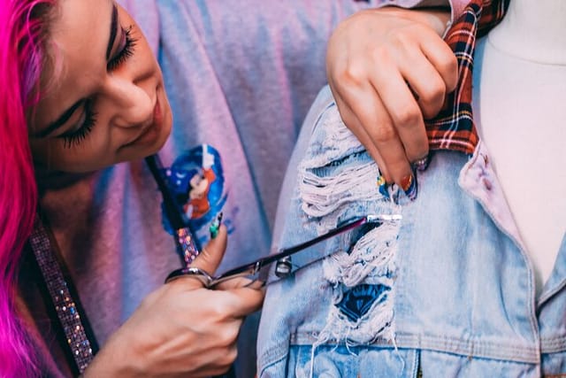 Custom a unique denim jacket with French celebrities’ designer - Photo 1 of 10