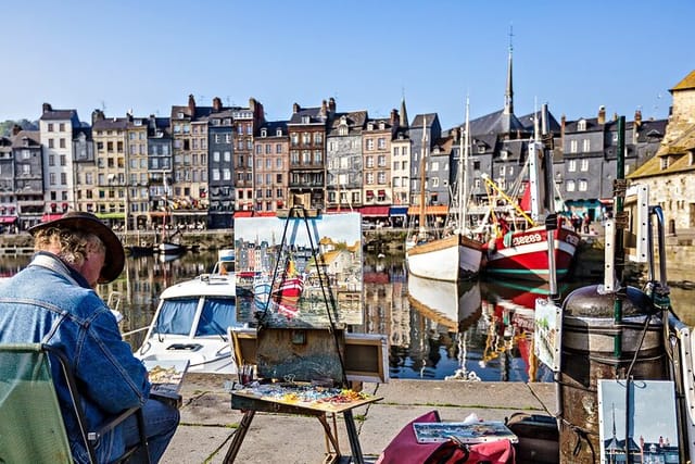 Honfleur on a sunny summer day