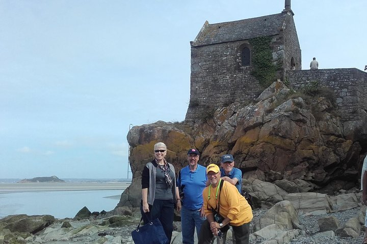 with Elias Safdie and friends at the Mont St Michel