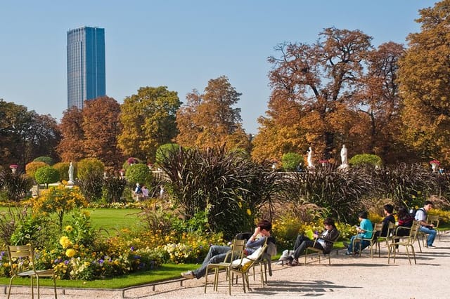 Luxembourg Gardens and Montparnasse Tower. Photo by Phillip Capper