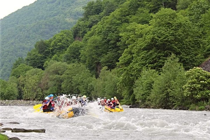 Rafting in action