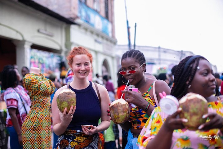 Walking tour at the chalewote streetfest