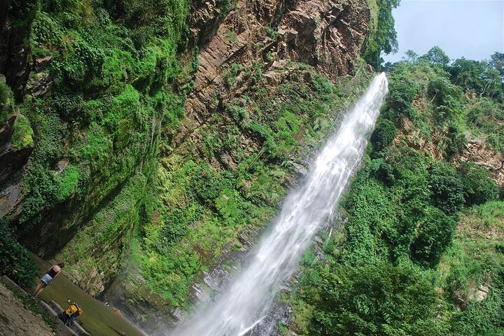 a view of the lower falls of the wli water falls