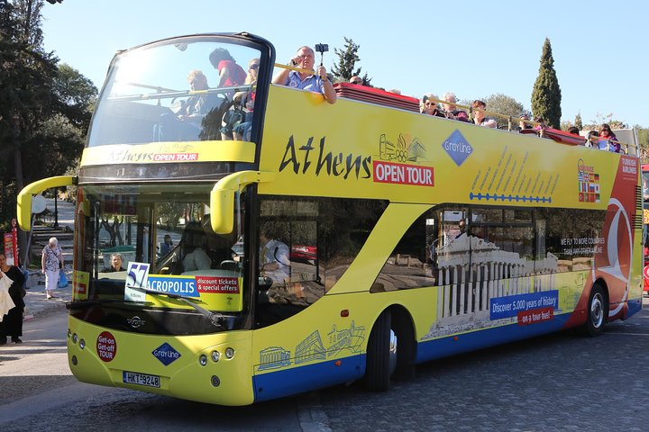 Yellow Open Buses