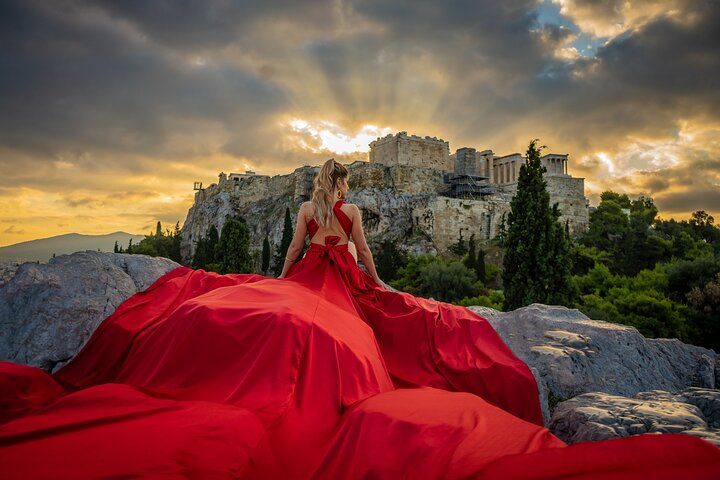 Flying Dress Private Photoshoot in Athens - Photo 1 of 12