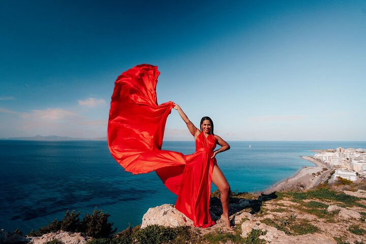 Flying Dress Professional Vacation Photoshoot in Rhodes - Photo 1 of 24