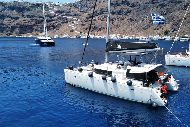 Half Day Premium Catamaran Cruise in Santorini including Oia - Photo 1 of 17