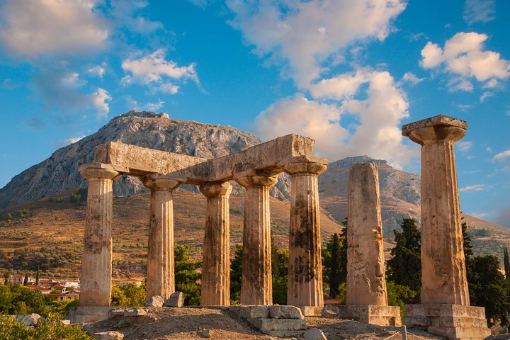 The temple of Apollo in Ancient Corinth