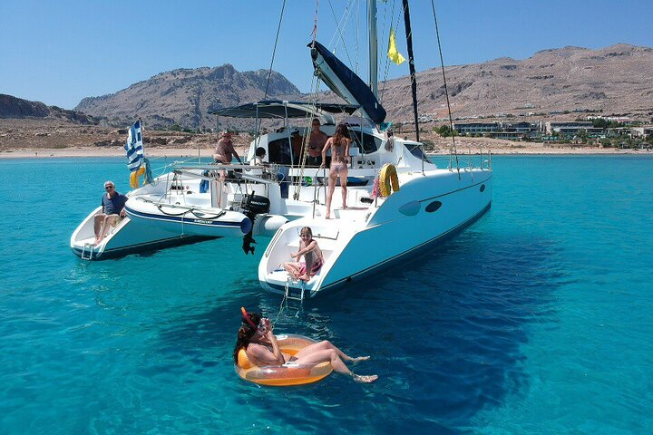 Private CATAMARAN daytrip - Lindos/ Rhodos with Lunch and drinks - Photo 1 of 7