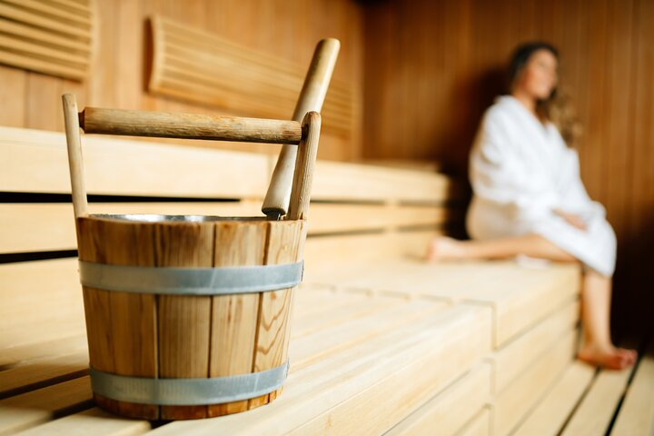 Private Eco Wood Burning Sauna Bathing including Massage with Eucalyptus Leaves  - Photo 1 of 8