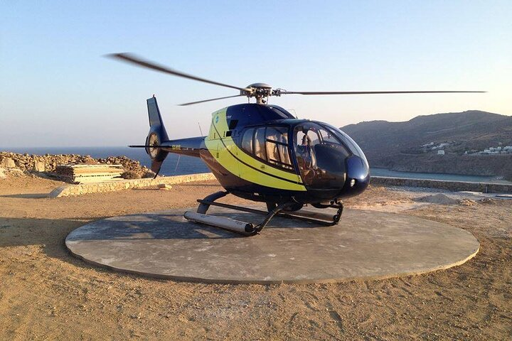 Private Helicopter Transfer from Mykonos to Milos