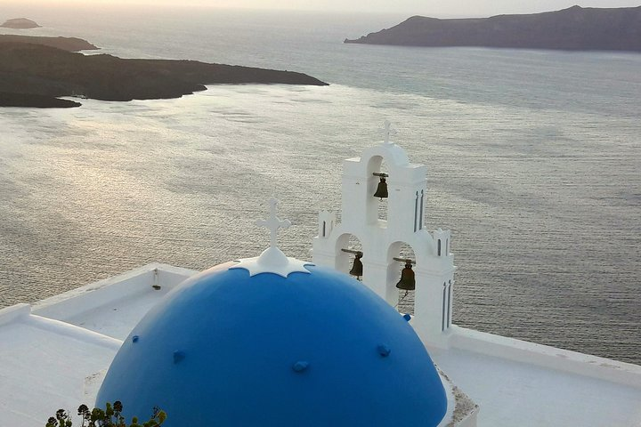 Firostefani blue domed church