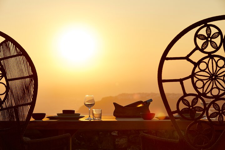 Private Romantic Sunset Dinner with Caldera views in Santorini - Photo 1 of 12