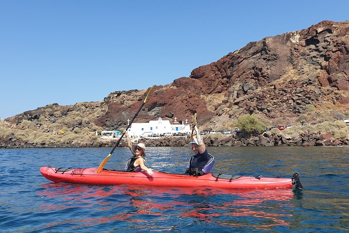 Santorini Sea Kayak - South Discovery, Small Group incl. Sea Caves and picnic - Photo 1 of 25