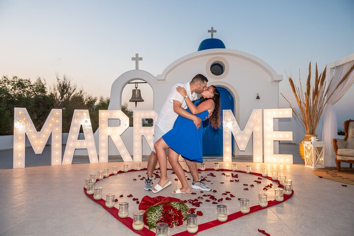 Santorini wedding propose  - Photo 1 of 18