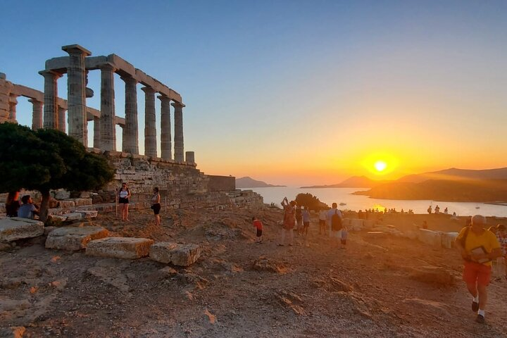 Temple of Poseidon and Cape Sounion Sunset Tour with Audio Guide - Photo 1 of 7