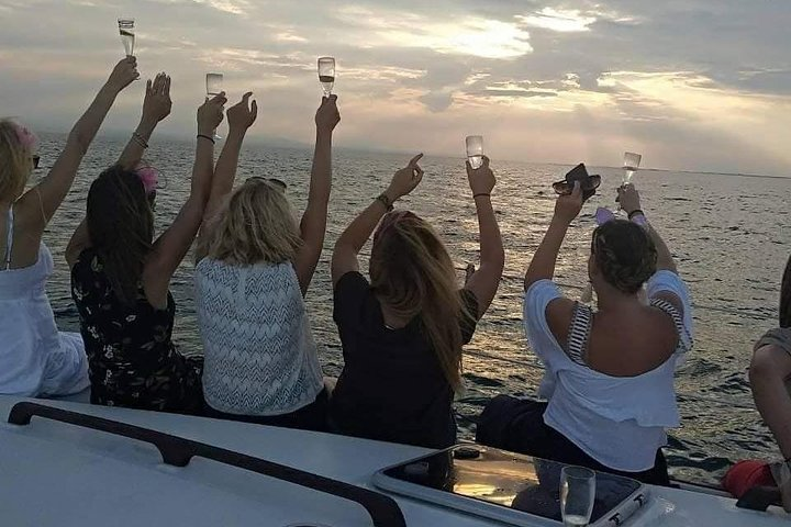 Bachelorette party on board.