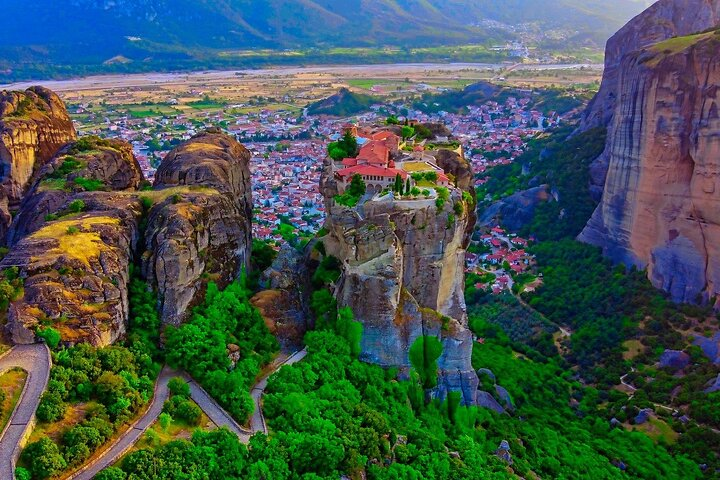 Holy Trinity monastery shot from above