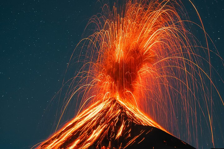 Fuego volcano eruption